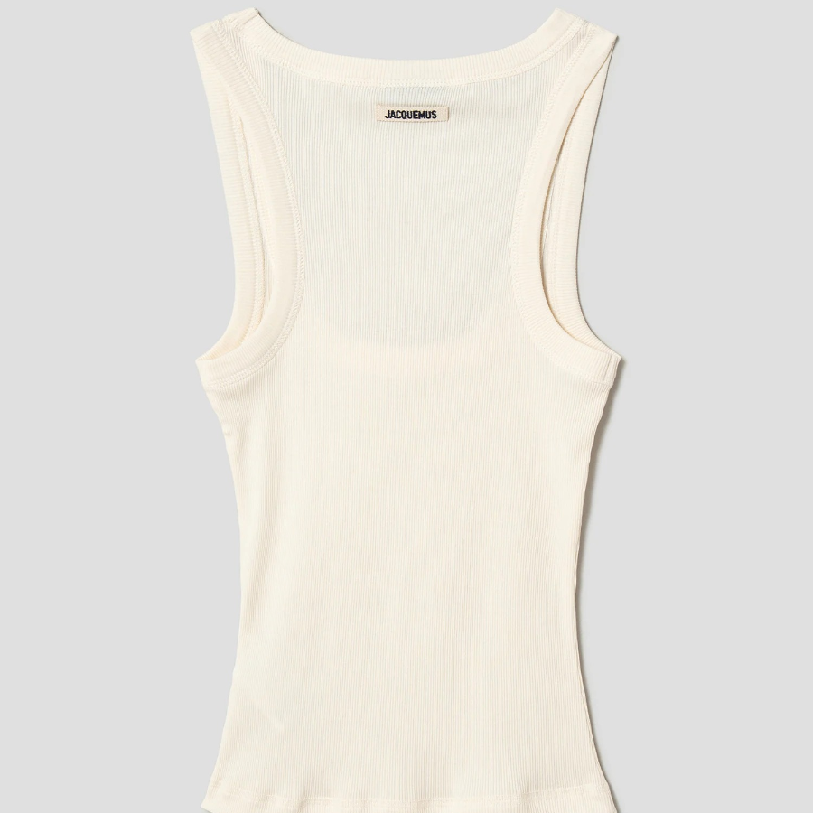 JACQUEMUS Le Debardeur Gros Grain - White
