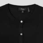 Theory Women Regal Wool Crop Cardigan - Black