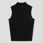 Theory Women Regal Wool Mock Neck Shell - Black