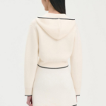 Theory Women Morton Wool Tweed Cardigan - White Multi