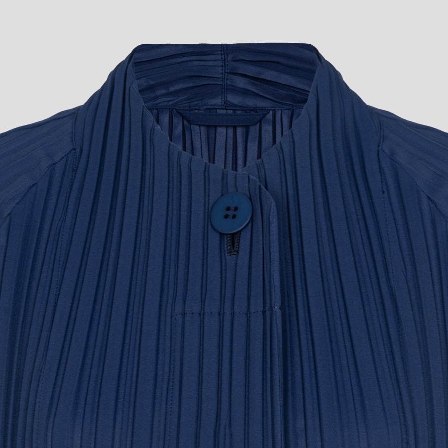 PLEATS PLEASE ISSEY MIYAKE Smooth Coat - Navy