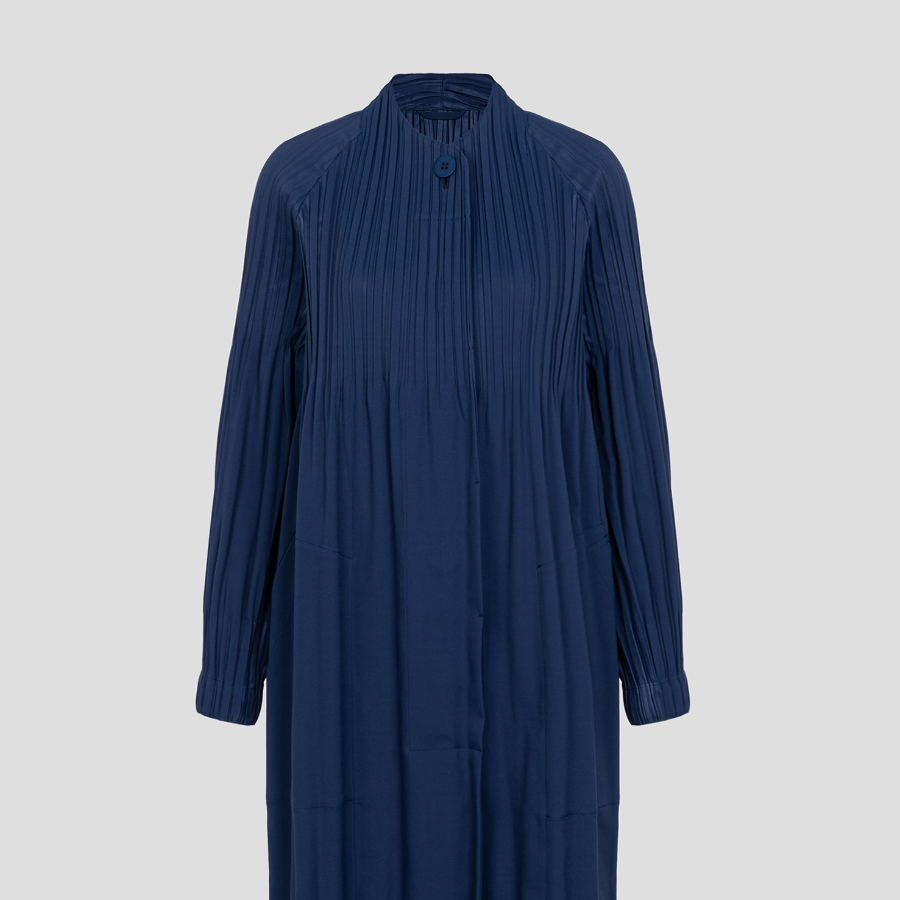 PLEATS PLEASE ISSEY MIYAKE Smooth Coat - Navy