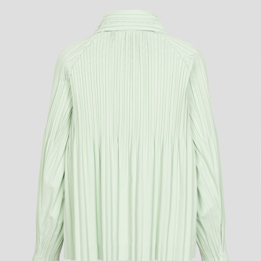 PLEATS PLEASE ISSEY MIYAKE Smooth Coat - Pastel Green