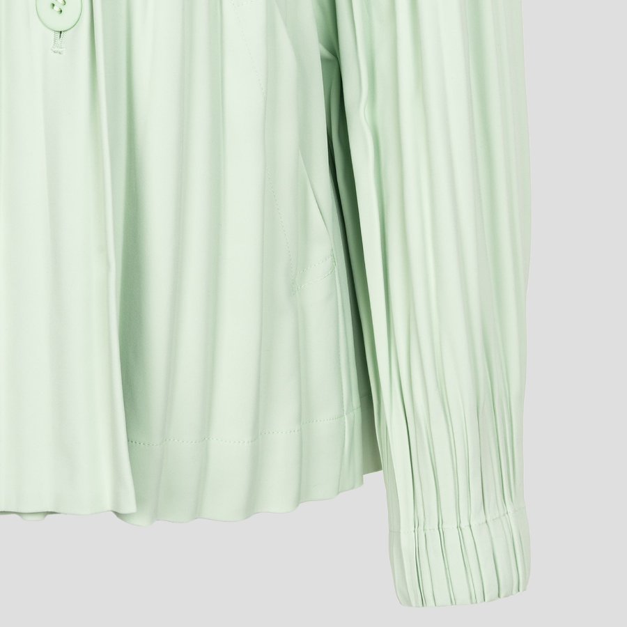 PLEATS PLEASE ISSEY MIYAKE Smooth Coat - Pastel Green