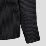 me ISSEY MIYAKE Fuwa Fuwa Mesh Pleats Cardigan - Black
