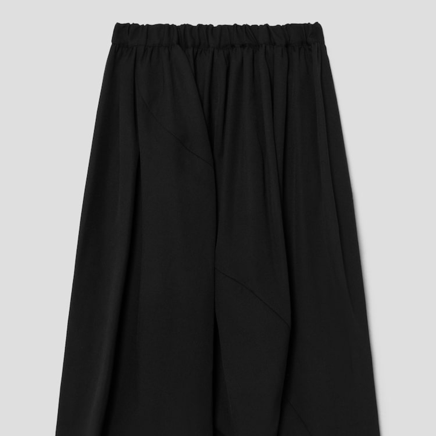 COMME des GARÇONS COMME des GARÇONS Wool Cutting Detail Skirt — Black