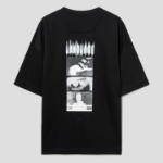 JUUN.J LANGUAGE IRIS Semi-Oversized Short Sleeve – Black