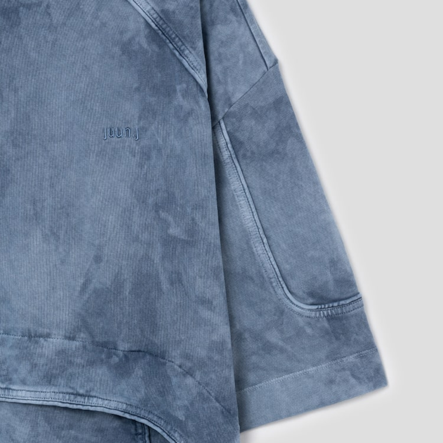 JUUN.J Racer Multi Piping Dyed Short Sleeve – Blue