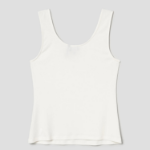 Theory Women Ribbed Viscose Deep Scoop Tank - Ivory