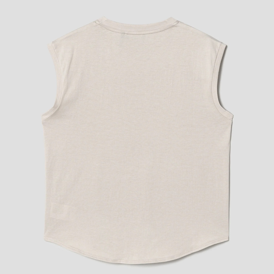 Theory Women Apex Cotton Shirt Tail Tank - Sand