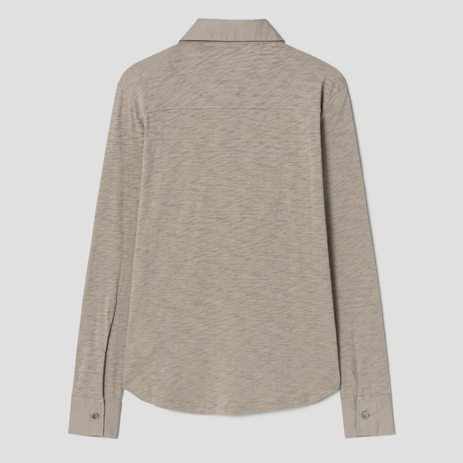 Theory Women Nebulous Riduro Shirt Tee - Soft Taupe