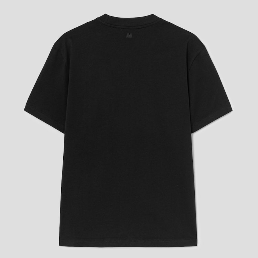 ami [Exclusive] (Unisex) Black And White ADC T-shirt – Black