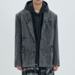 JUUN.J (Унисекс) Куртка Denim Oversized Setup Jacket – Black