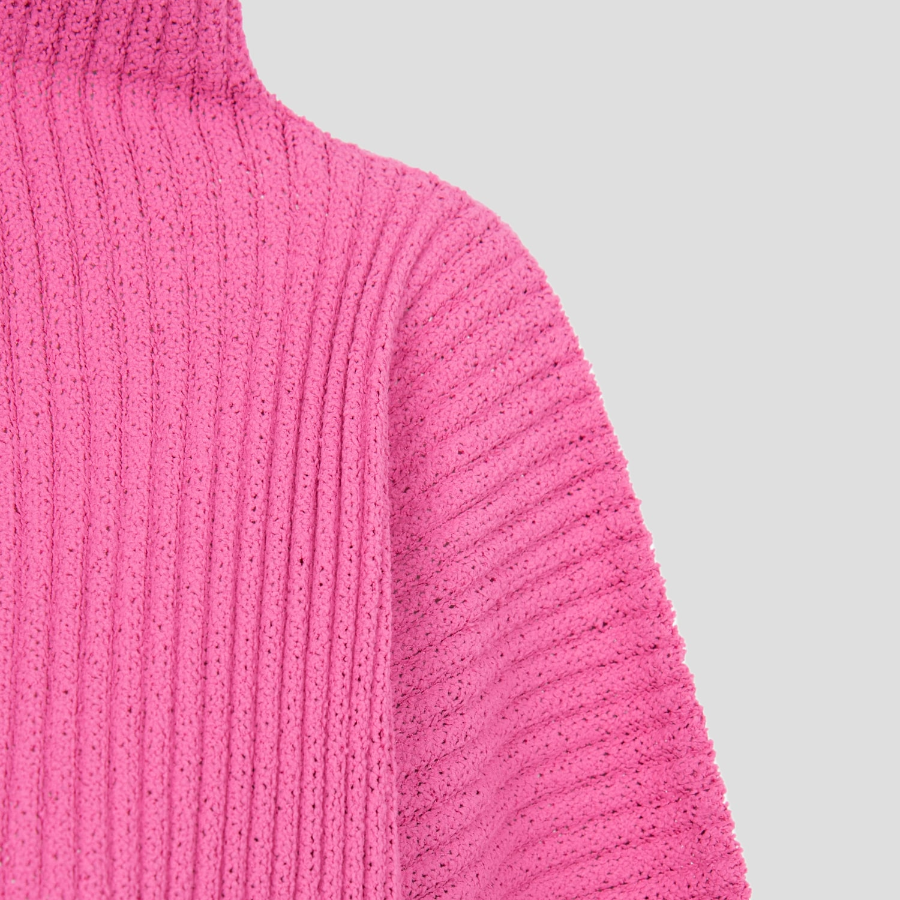 me ISSEY MIYAKE Fuwa Fuwa Mesh Pleats Cardigan - Pink