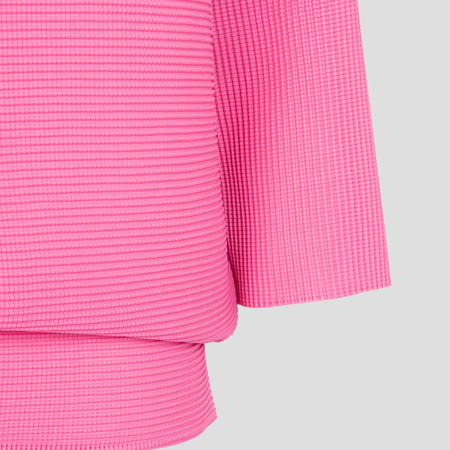 me ISSEY MIYAKE Dolman Stretch Pleats 1 Cardigan - Pink