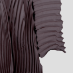 ISSEY MIYAKE Wavering Pleats Coat - Nasu Brown