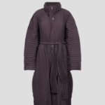 ISSEY MIYAKE Wavering Pleats Coat - Nasu Brown