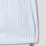JUUN.J (Унисекс) Рубашка [CORE] Cotton Poly Stripe Coach Short-Sleeve Shirt – Blue