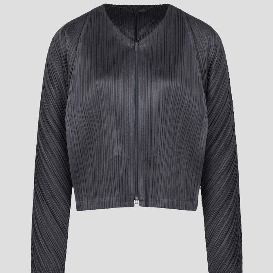 PLEATS PLEASE ISSEY MIYAKE Lantern Jacket - Blue Black