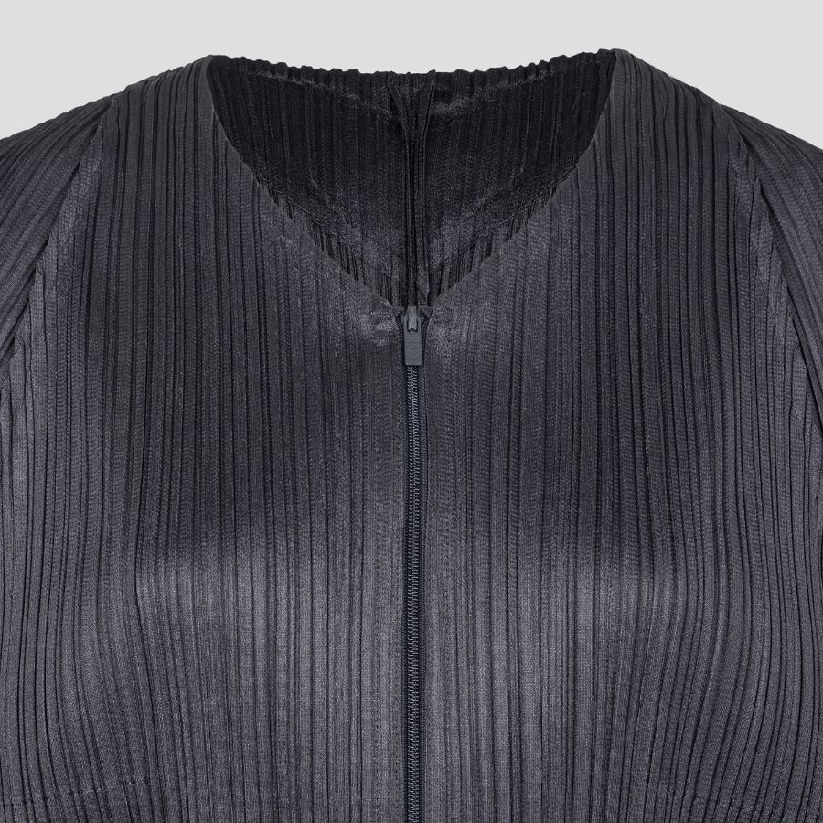 PLEATS PLEASE ISSEY MIYAKE Lantern Jacket - Blue Black