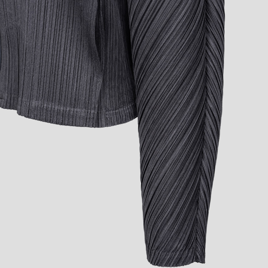 PLEATS PLEASE ISSEY MIYAKE Lantern Jacket - Blue Black