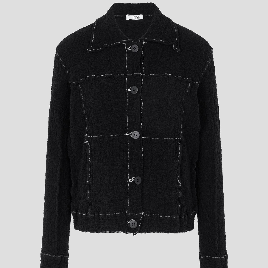 me ISSEY MIYAKE Cauliflower Color 2 Jacket - Black