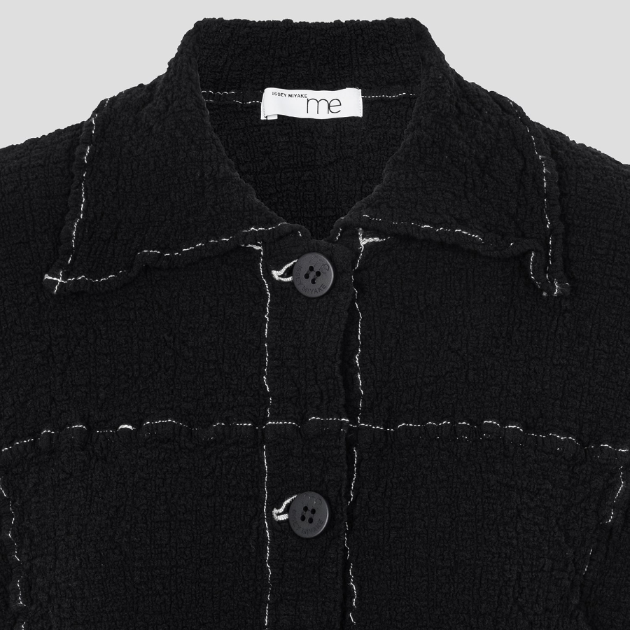 me ISSEY MIYAKE Cauliflower Color 2 Jacket - Black