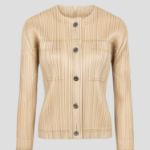 PLEATS PLEASE ISSEY MIYAKE Cotton Denim Jacket - Beige