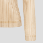 PLEATS PLEASE ISSEY MIYAKE Cotton Denim Jacket - Beige