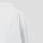 me ISSEY MIYAKE Hexagon Pleats Cardigan - Light Gray