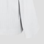 me ISSEY MIYAKE Hexagon Pleats Cardigan - Light Gray
