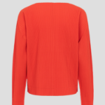 me ISSEY MIYAKE Fine Knit Pleats Color 2 Cardigan - Red