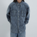 JUUN.J (Унисекс) Джинсовая рубашка Denim Two-Pocket Shirt – Blue