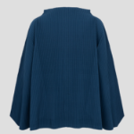 me ISSEY MIYAKE Hexagon Pleats Cardigan - Iron Blue
