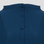 me ISSEY MIYAKE Hexagon Pleats Cardigan - Iron Blue
