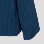 me ISSEY MIYAKE Hexagon Pleats Cardigan - Iron Blue