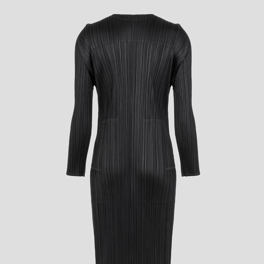 PLEATS PLEASE ISSEY MIYAKE Merry Bicolor Cardigan - Black
