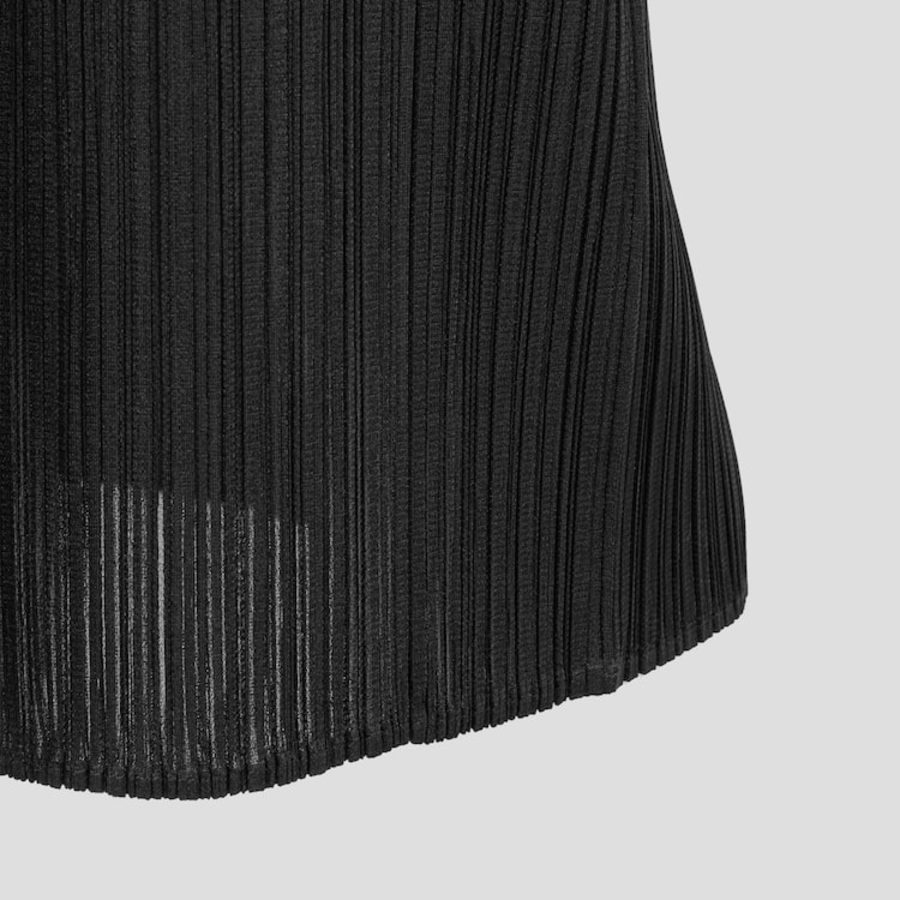 PLEATS PLEASE ISSEY MIYAKE Merry Bicolor Cardigan - Black