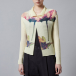 ISSEY MIYAKE Pressed Flora Pleats Top Cardigan - Peony