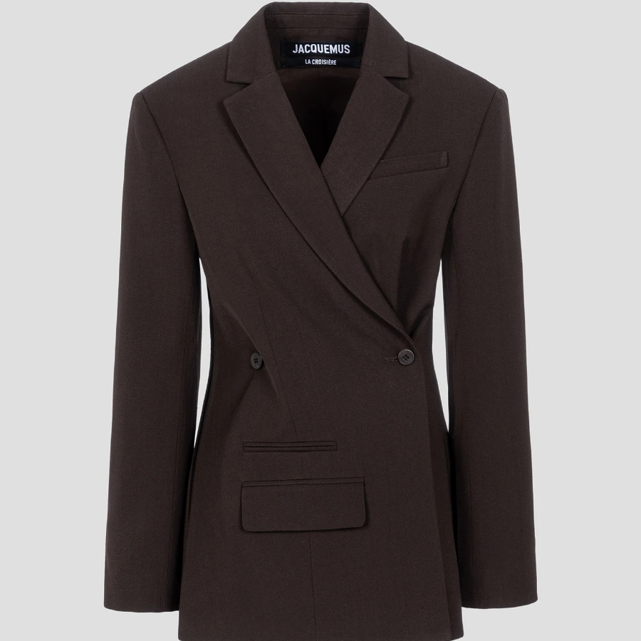 JACQUEMUS La Veste Tibau - Dark Brown