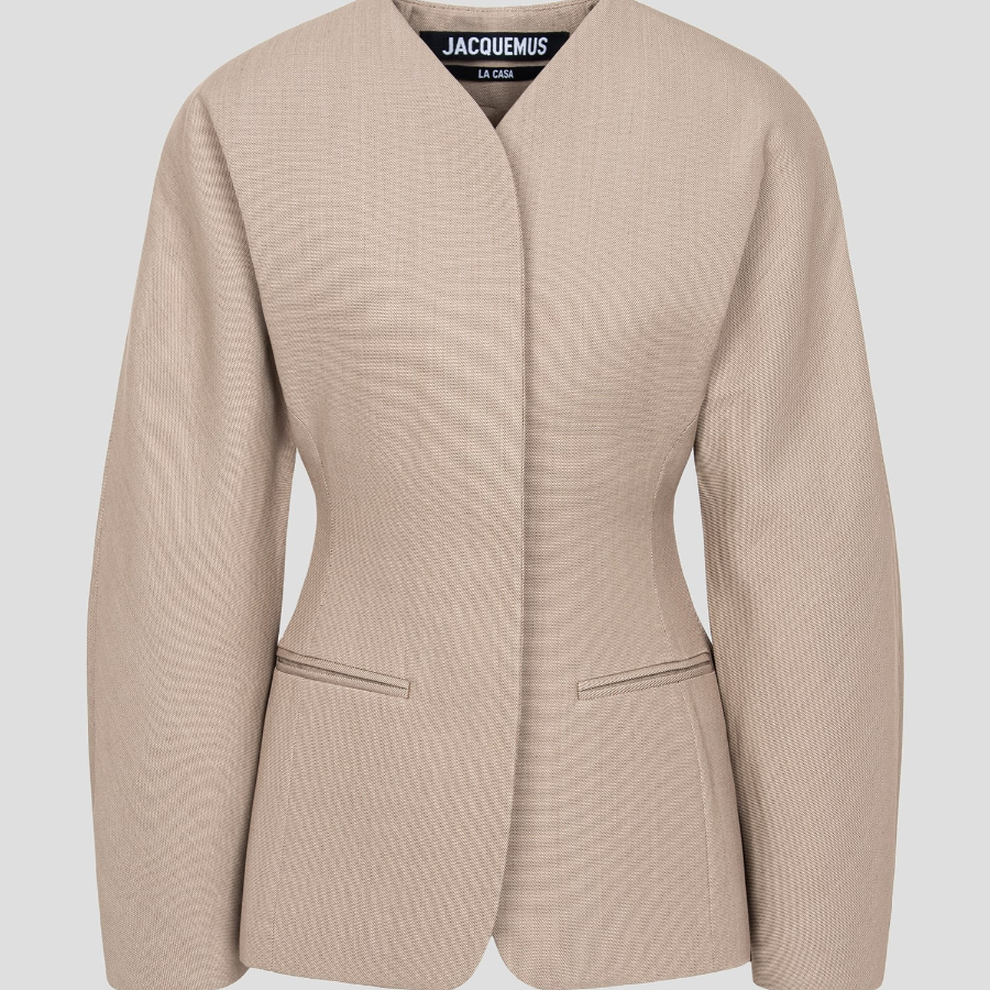 JACQUEMUS La Veste Ovalo - Beige
