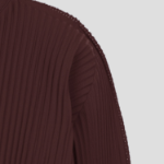 me ISSEY MIYAKE Fine Knit Pleats Color 1 Jacket - Chocolate