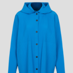 me ISSEY MIYAKE Fine Knit Pleats Color 1 Jacket - Cobalt Blue