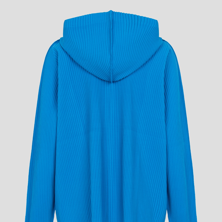 me ISSEY MIYAKE Fine Knit Pleats Color 1 Jacket - Cobalt Blue