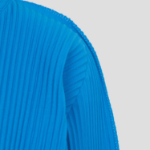 me ISSEY MIYAKE Fine Knit Pleats Color 1 Jacket - Cobalt Blue