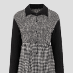 me ISSEY MIYAKE Gingham Check Cauliflower Cardigan - White×Black