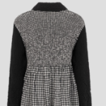 me ISSEY MIYAKE Gingham Check Cauliflower Cardigan - White×Black