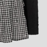me ISSEY MIYAKE Gingham Check Cauliflower Cardigan - White×Black