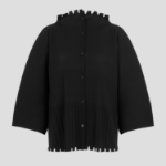 me ISSEY MIYAKE Mellow Fringe Pleats Cardigan - Black