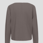 me ISSEY MIYAKE Fine Knit Pleats Color 2 Cardigan - Rose Gray